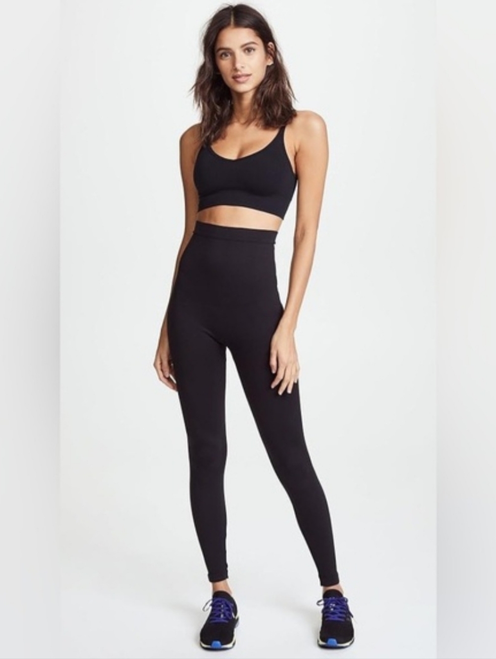 SPANX High Waisted Lamn Leggings Very Black Size 1X